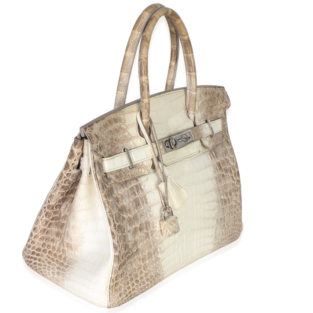 Blanc Matte Niloticus Crocodile Himalaya Birkin 30 PHW