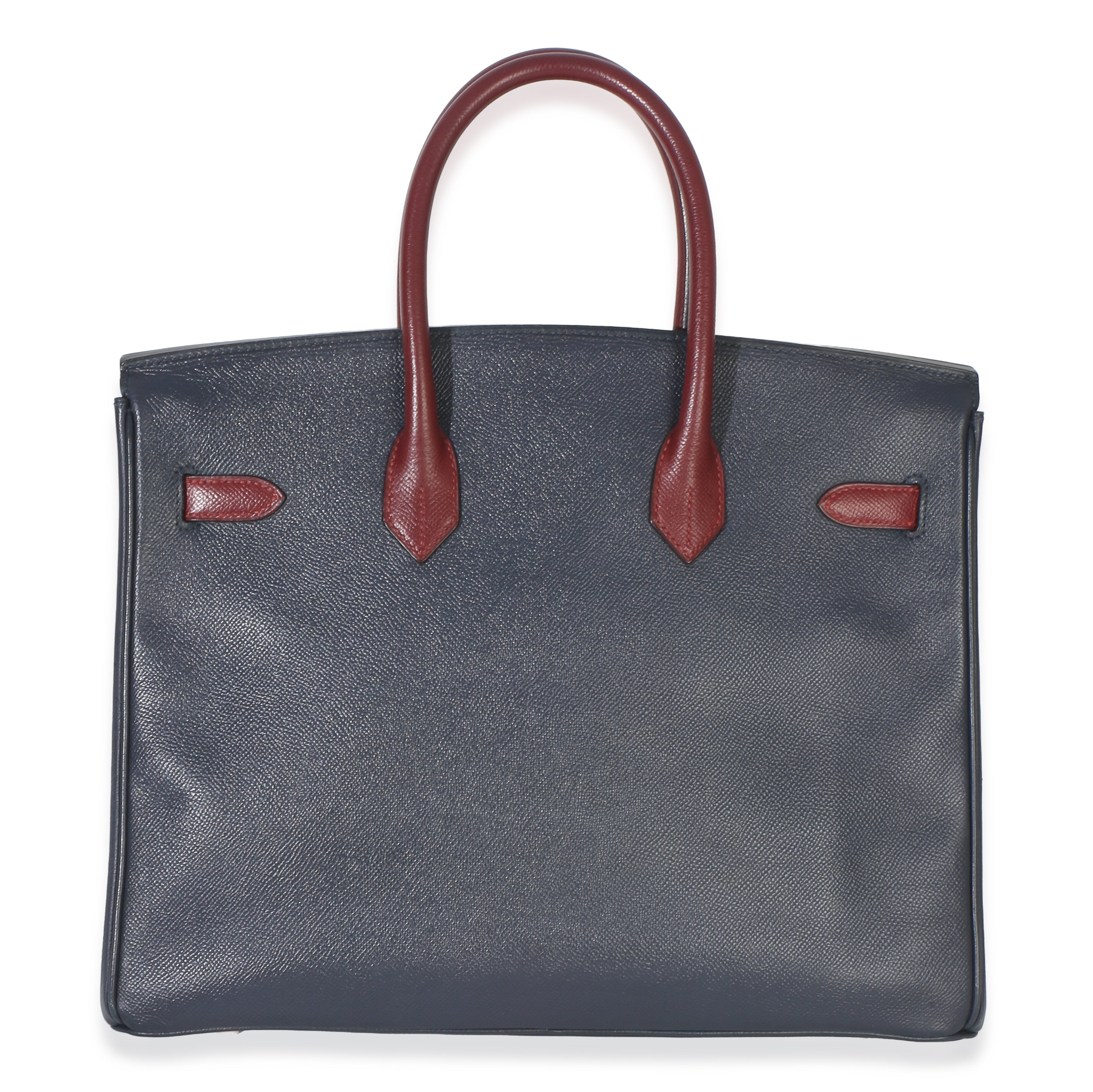 Vintage Rouge H Bleu Marine Courchevel Birkin 35 GHW