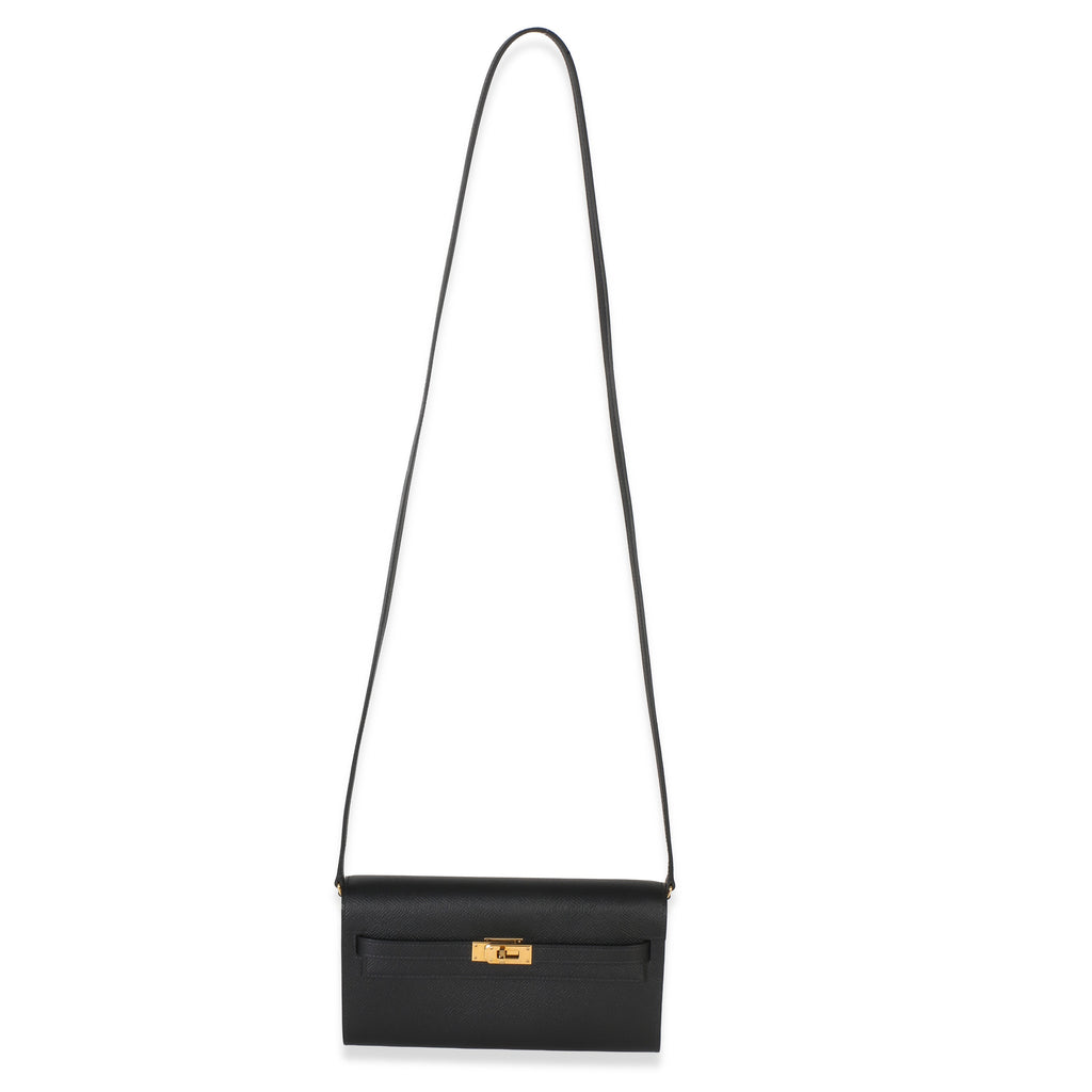 Black Epsom Kelly To Go Wallet GHW