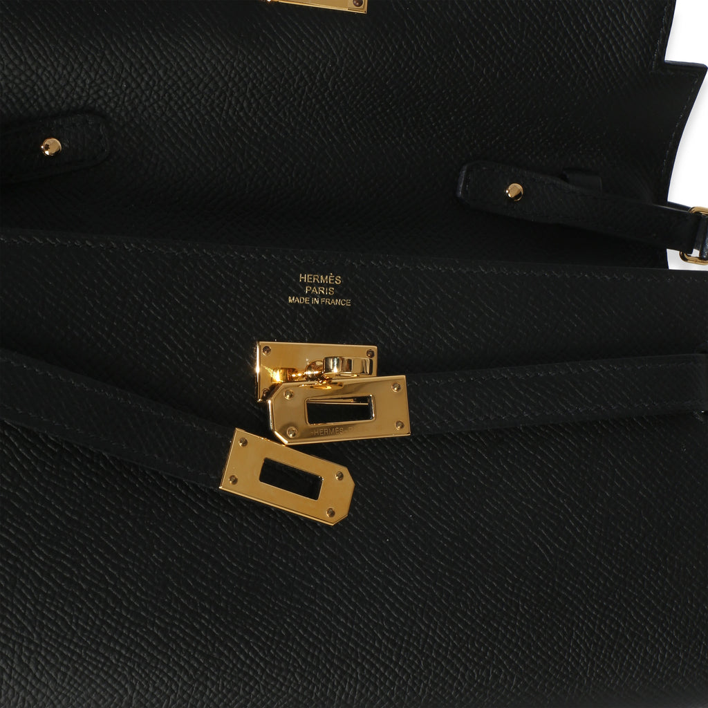 Black Epsom Kelly To Go Wallet GHW