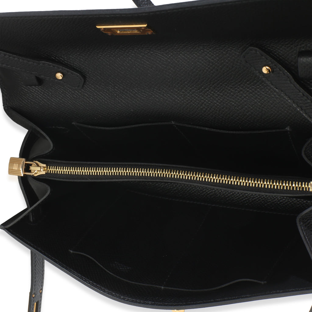 Black Epsom Kelly To Go Wallet GHW
