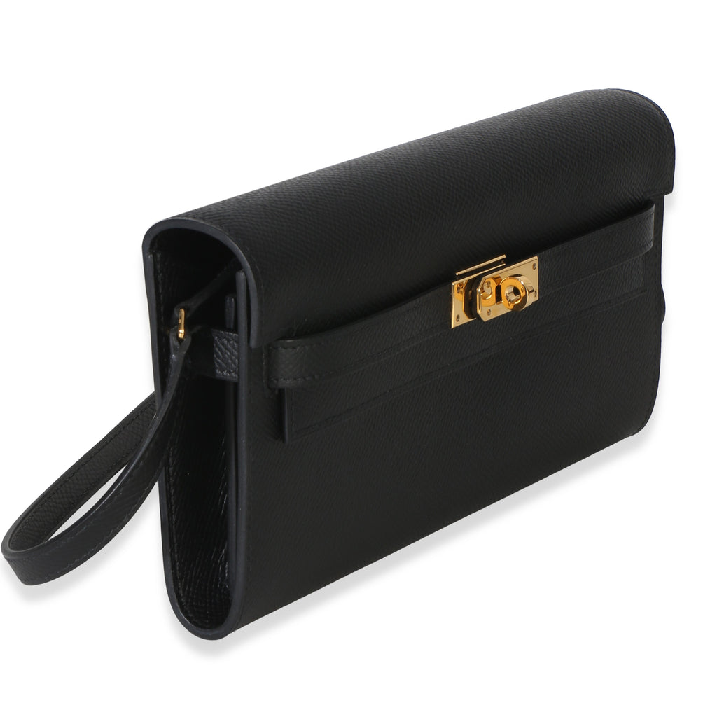 Black Epsom Kelly To Go Wallet GHW