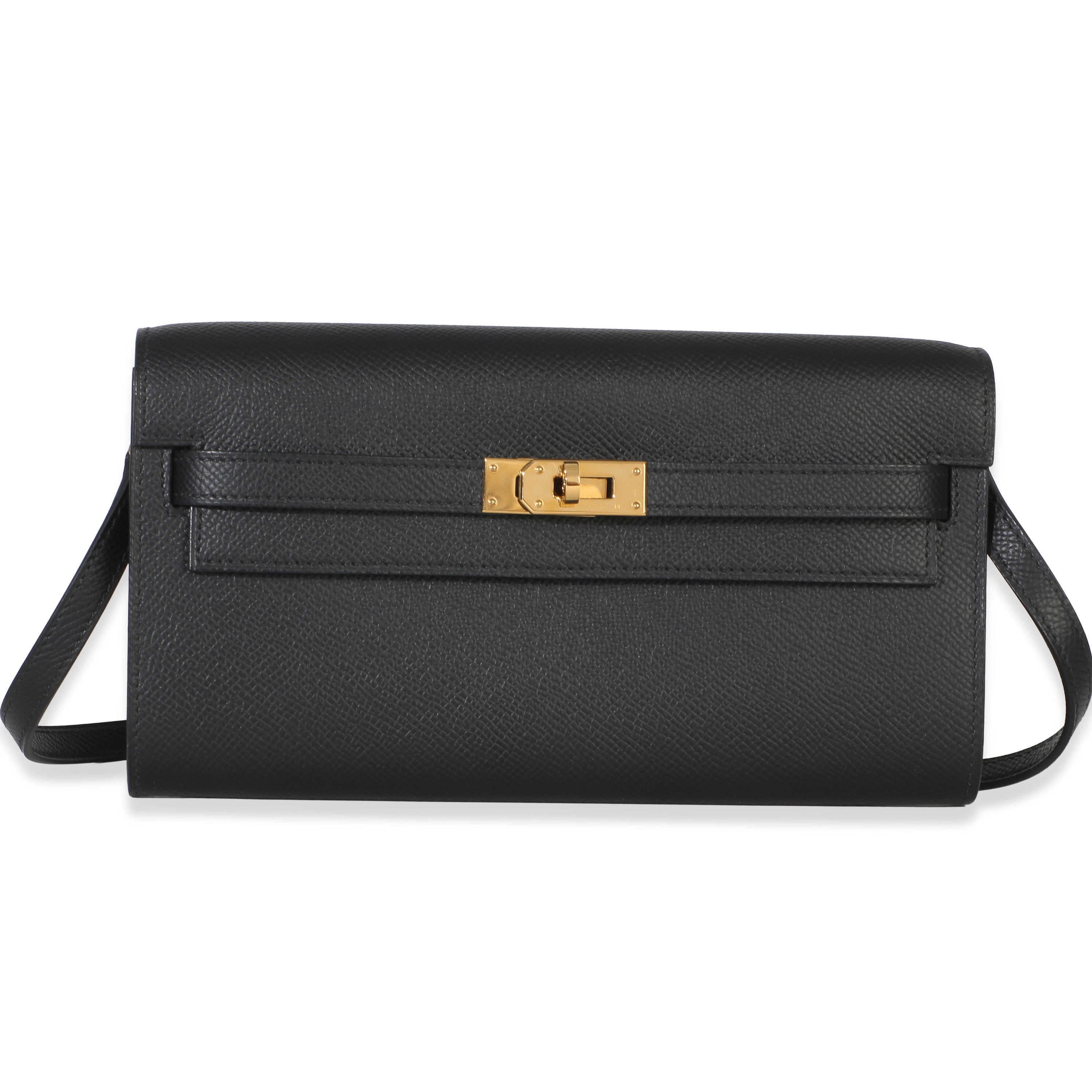 Black Epsom Kelly To Go Wallet GHW