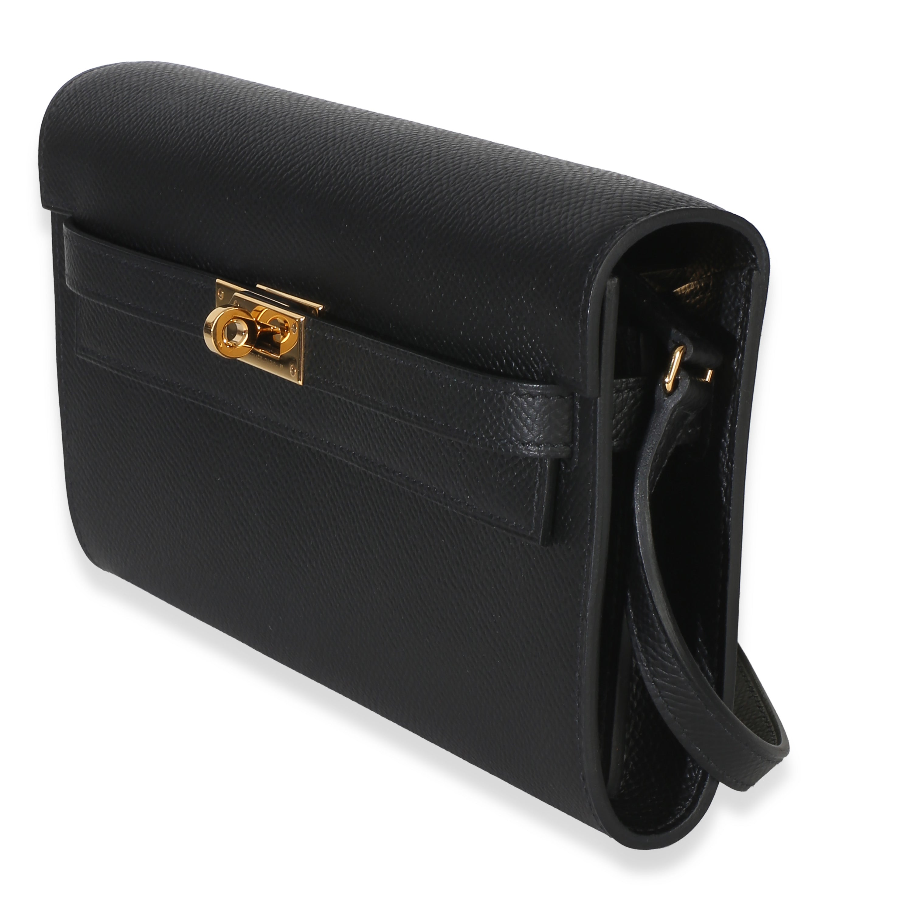 Black Epsom Kelly To Go Wallet GHW
