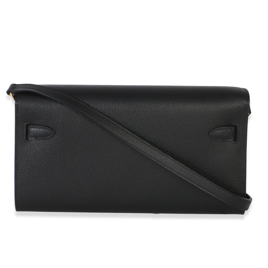 Black Epsom Kelly To Go Wallet GHW