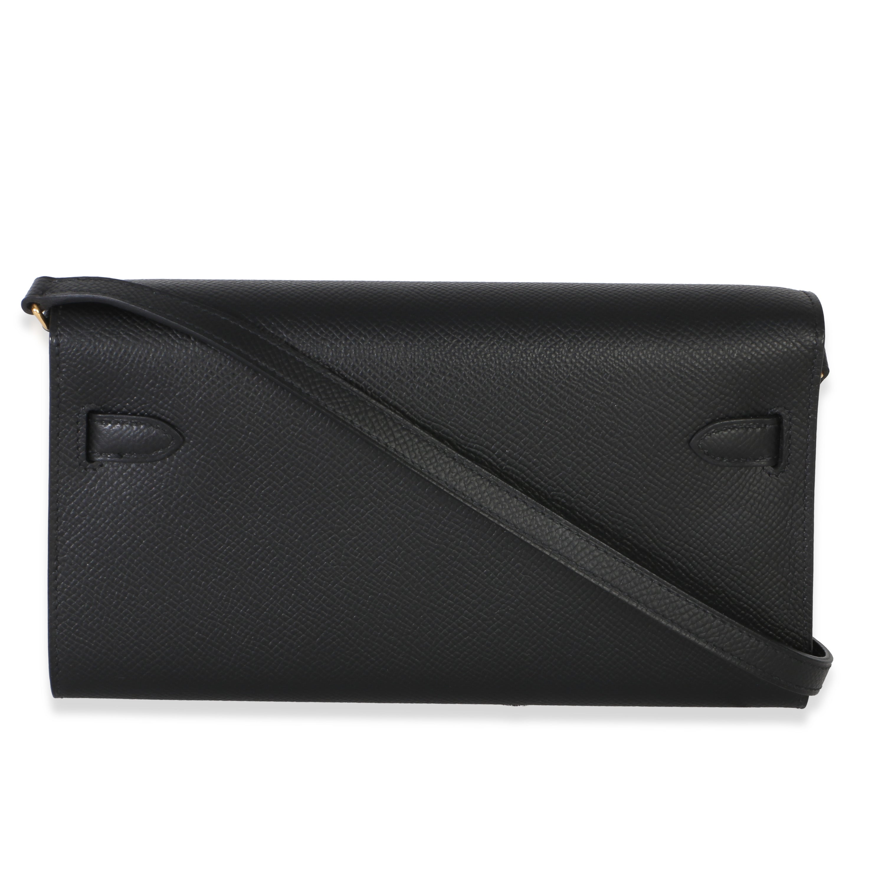 Black Epsom Kelly To Go Wallet GHW