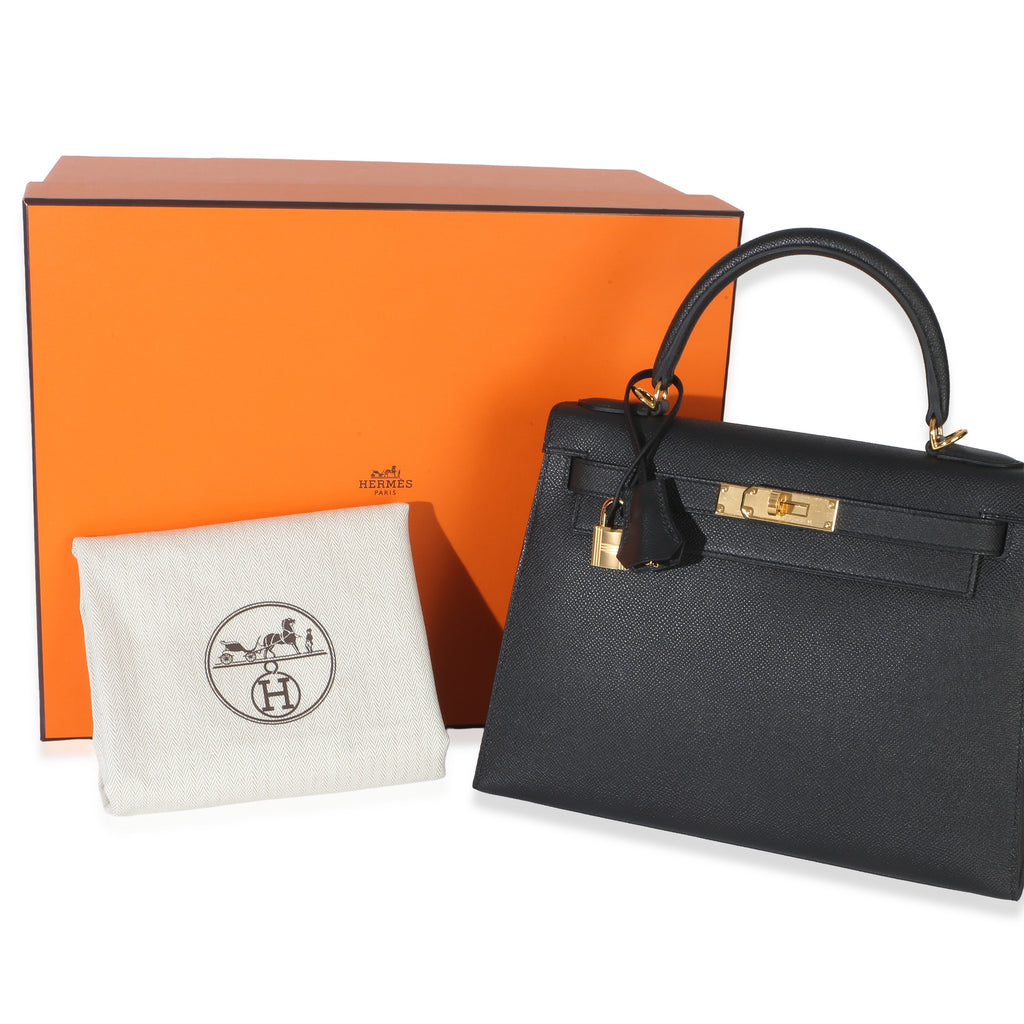 Black Epsom Sellier Kelly 28 GHW