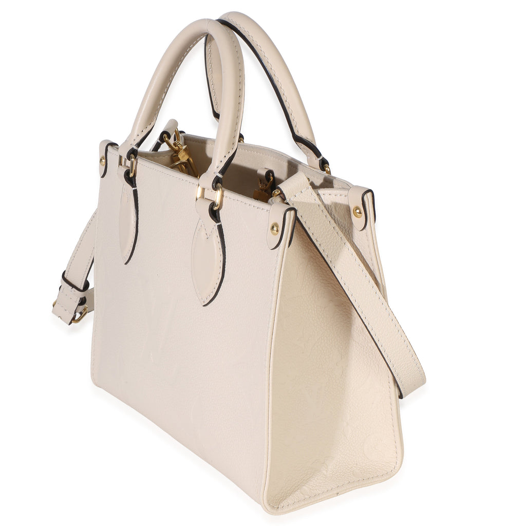 Cream Monogram Empreinte Giant Onthego BB