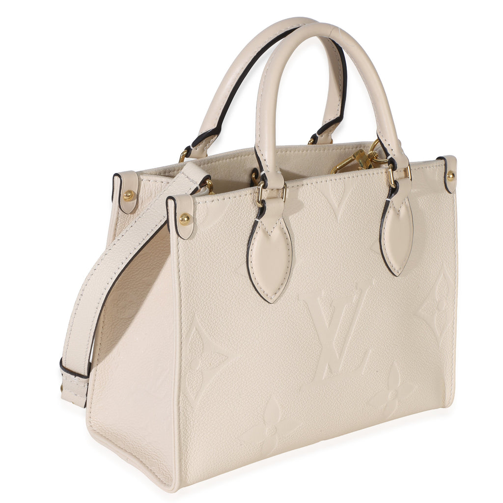 Cream Monogram Empreinte Giant Onthego BB