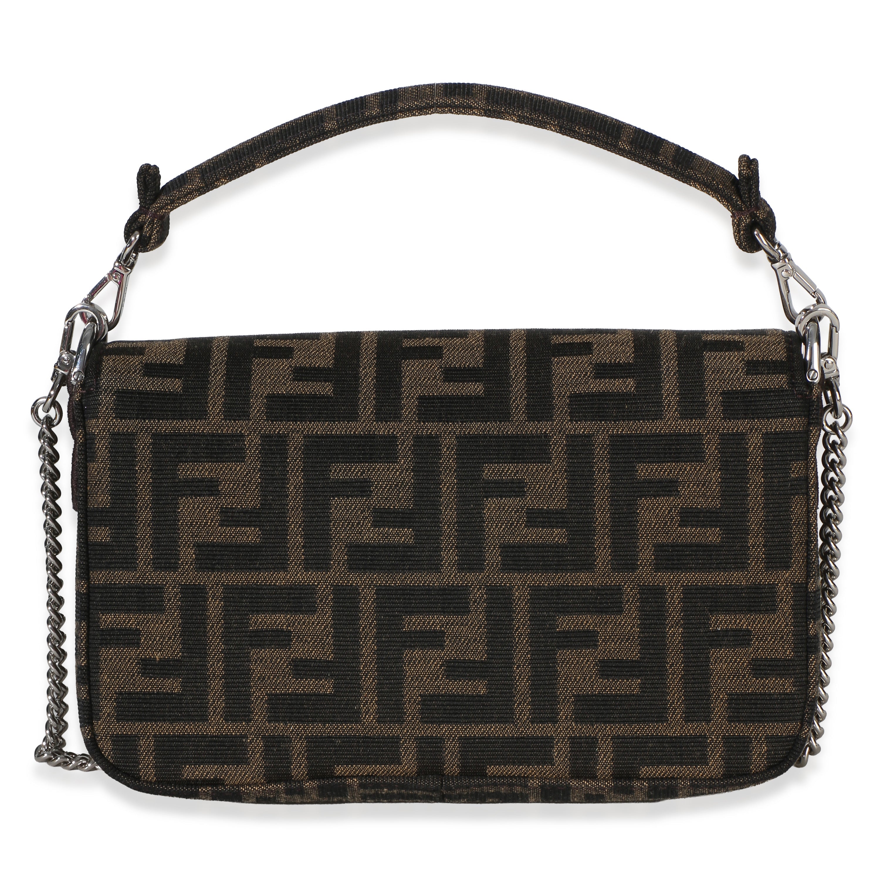 X FRGMT X POKEMON Brown FF Jacquard Fabric Dratini Mini Baguette Bag