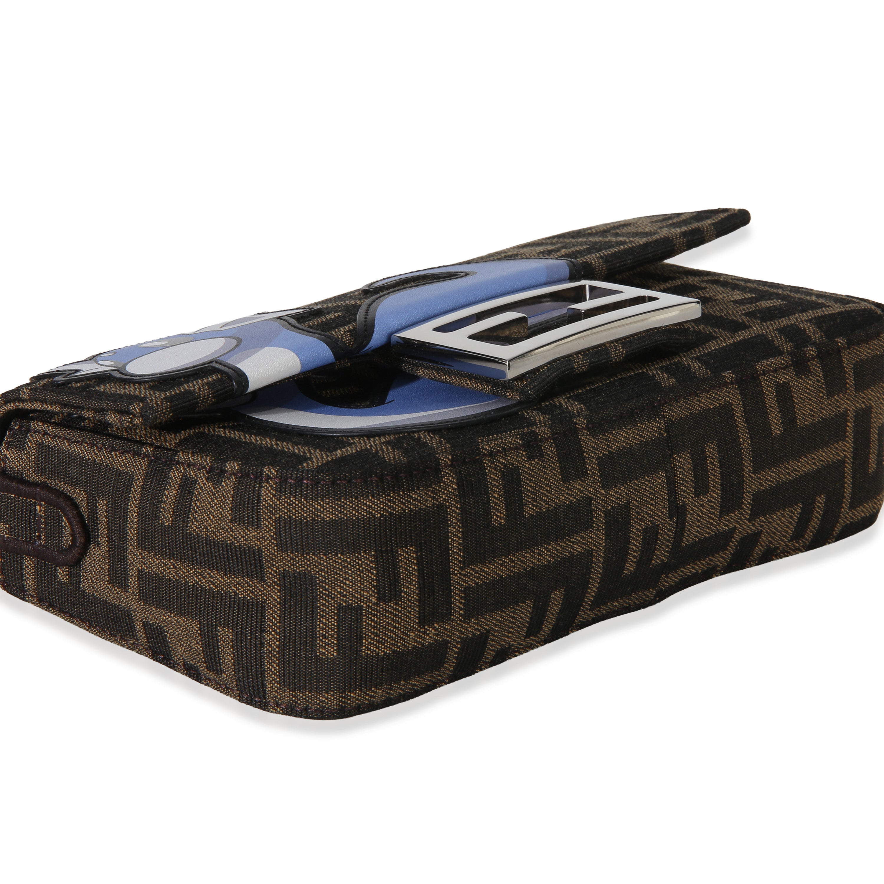 X FRGMT X POKEMON Brown FF Jacquard Fabric Dratini Mini Baguette Bag