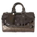 Gunmetal Mirror Monogram Heritage Keepall Bandouliere 25