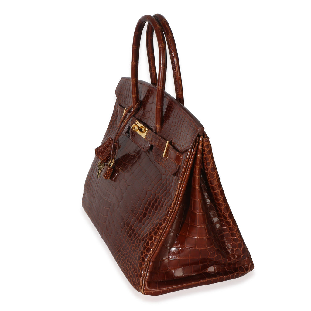 Miel Porosus Crocodile Birkin 35 GHW