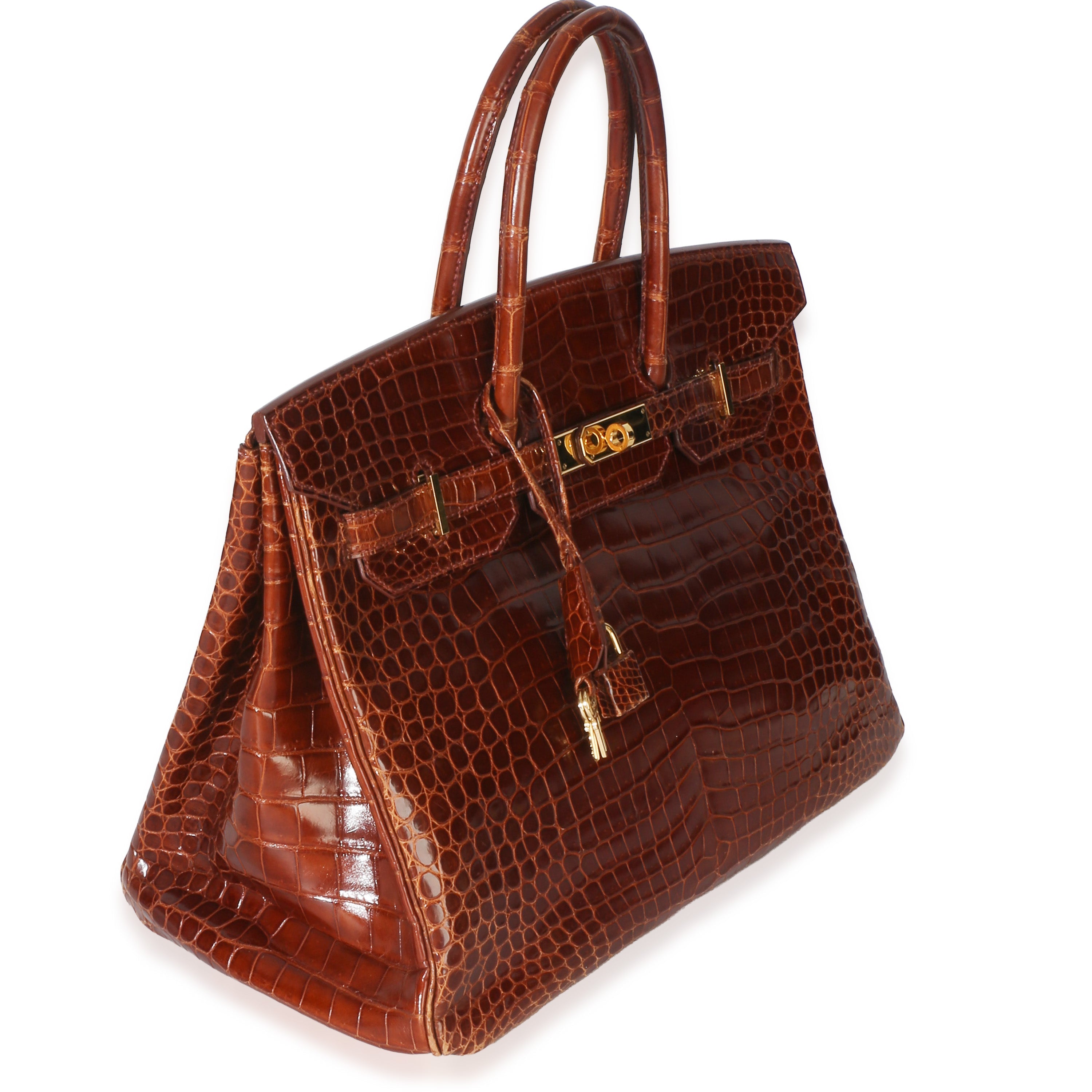 Miel Porosus Crocodile Birkin 35 GHW