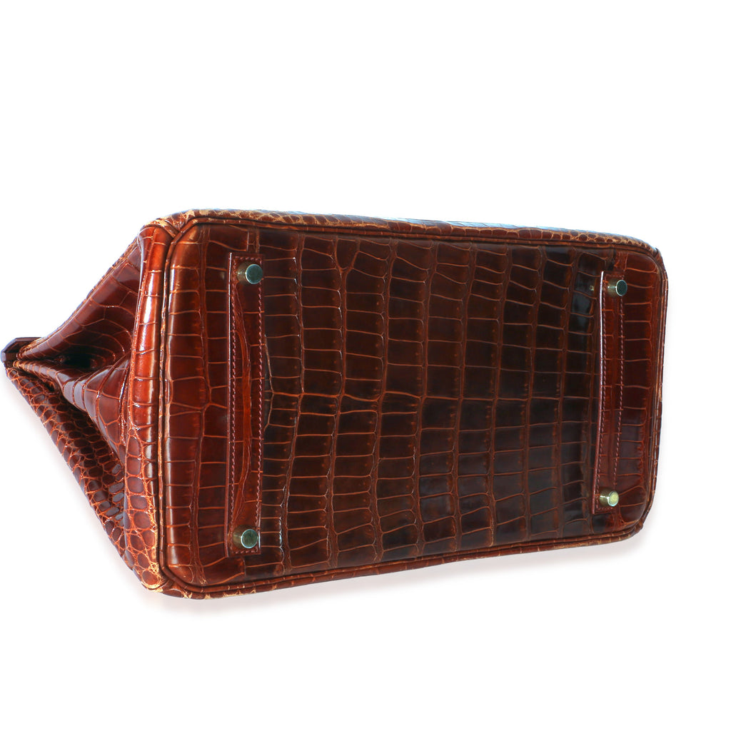 Miel Porosus Crocodile Birkin 35 GHW