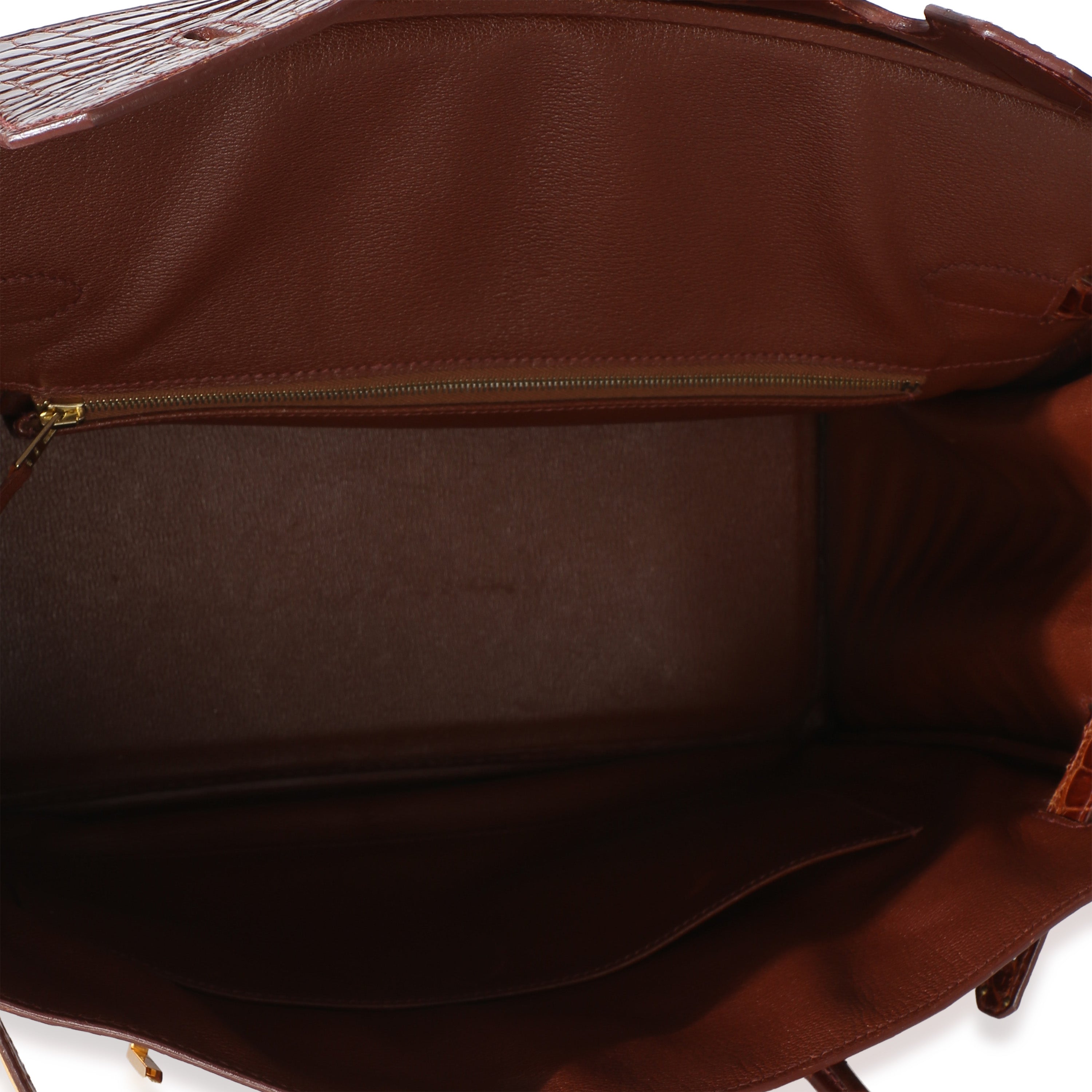 Miel Porosus Crocodile Birkin 35 GHW