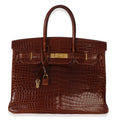 Miel Porosus Crocodile Birkin 35 GHW