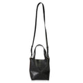 Black Shiny Calfskin Mini Puzzle Fold Tote