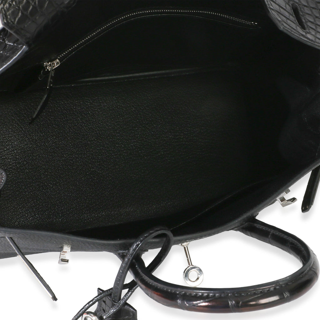 Black Togo Mississippiensis Matte Alligator Touch Birkin 25 PHW