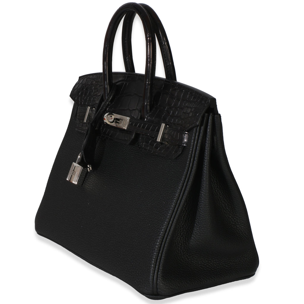 Black Togo Mississippiensis Matte Alligator Touch Birkin 25 PHW