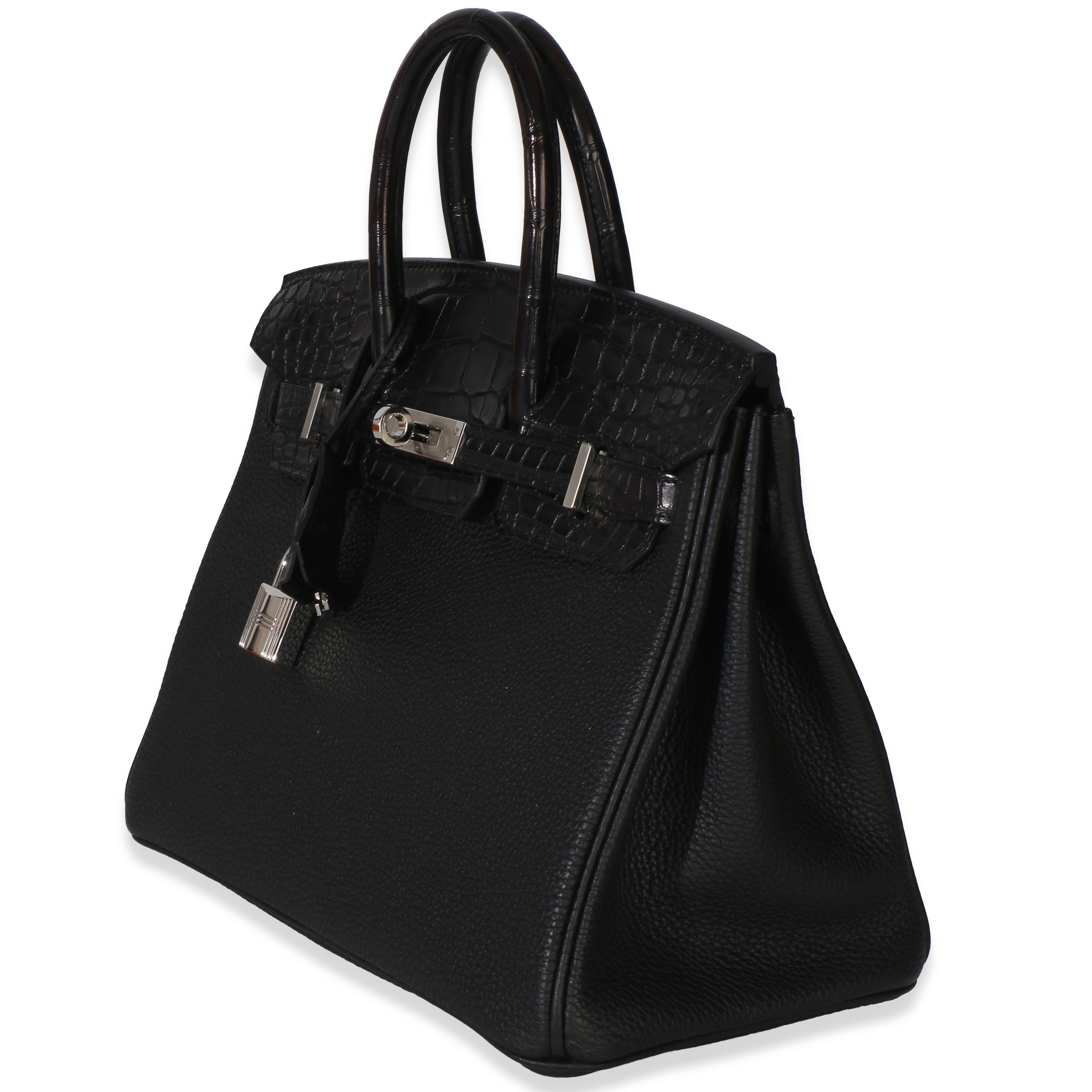 Black Togo Mississippiensis Matte Alligator Touch Birkin 25 PHW