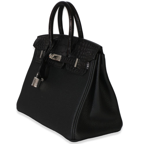 Black Togo Mississippiensis Matte Alligator Touch Birkin 25 PHW