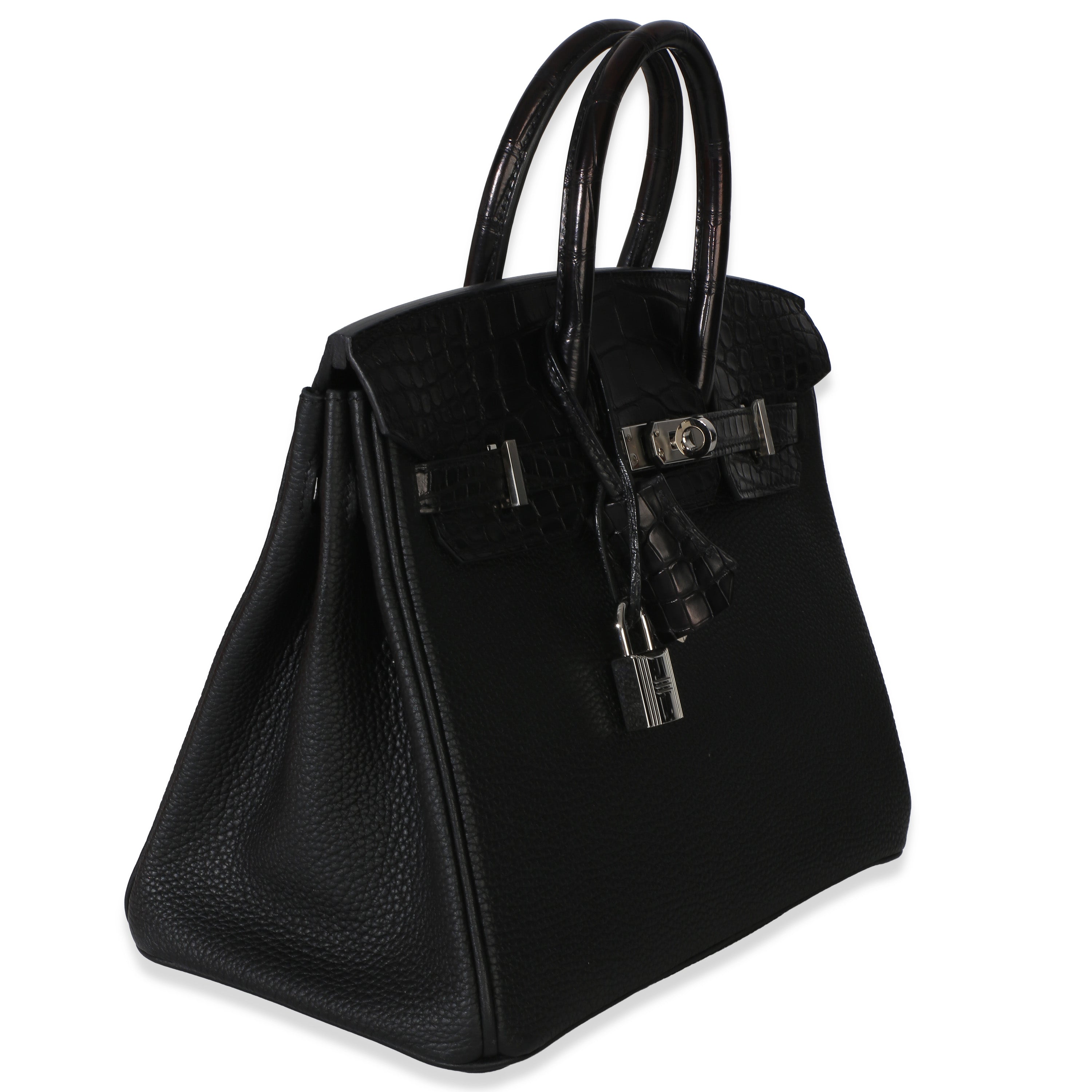 Black Togo Mississippiensis Matte Alligator Touch Birkin 25 PHW