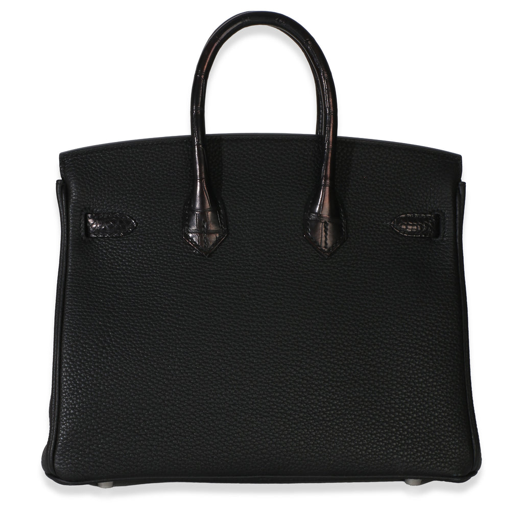 Black Togo Mississippiensis Matte Alligator Touch Birkin 25 PHW