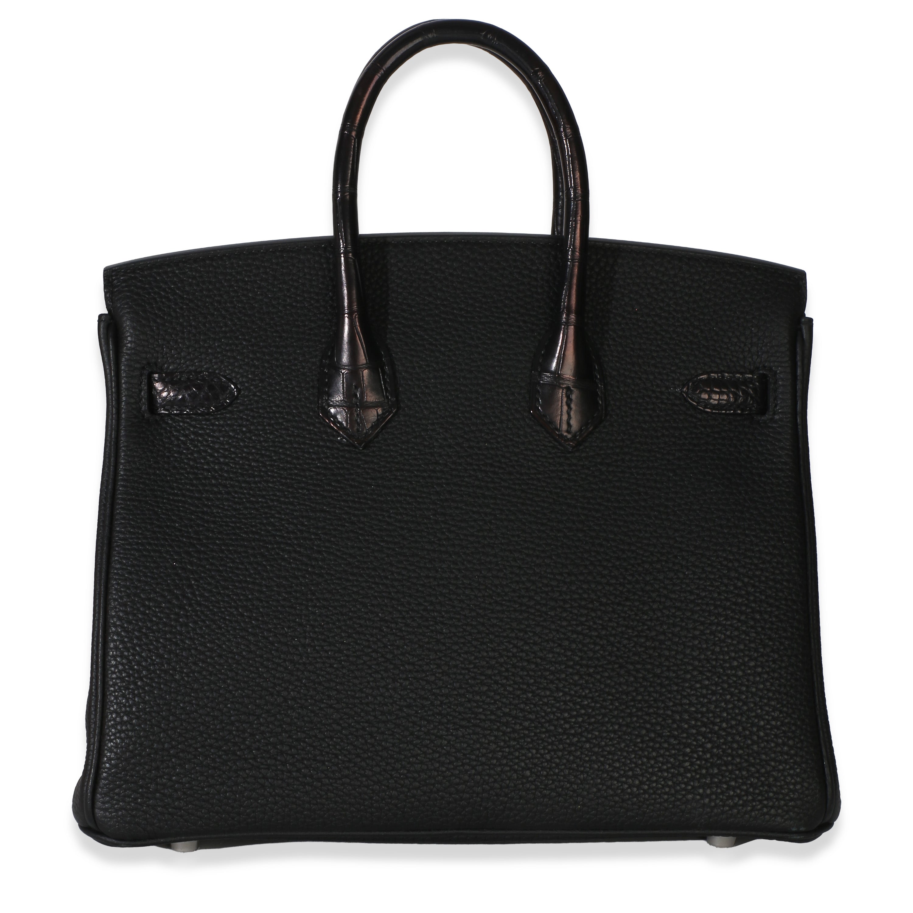 Black Togo Mississippiensis Matte Alligator Touch Birkin 25 PHW