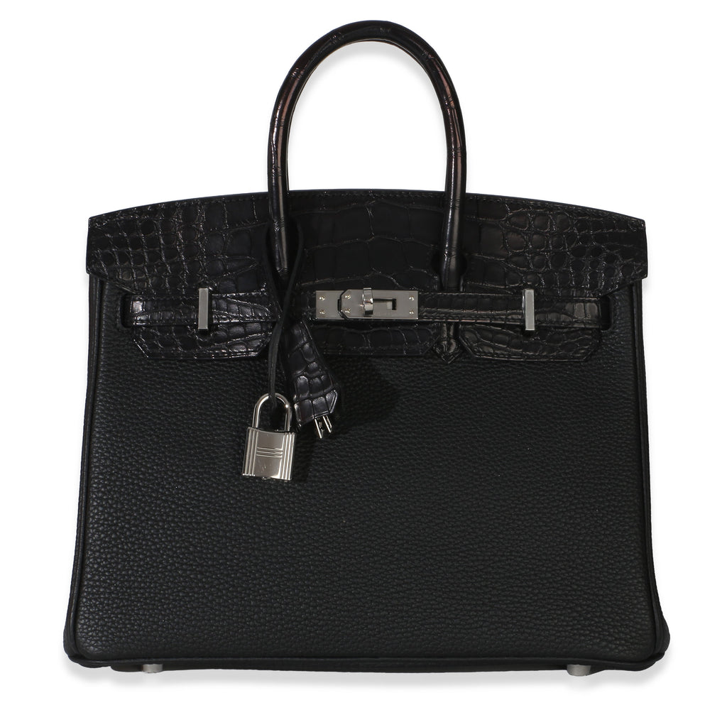 Black Togo Mississippiensis Matte Alligator Touch Birkin 25 PHW