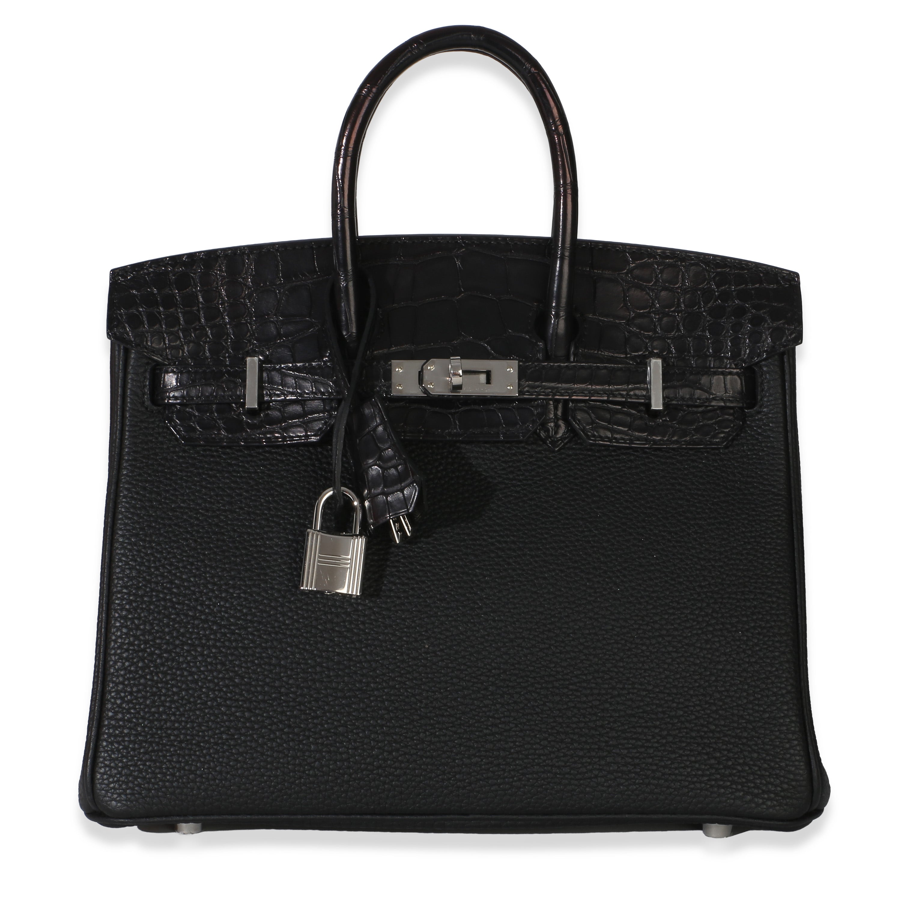 Black Togo Mississippiensis Matte Alligator Touch Birkin 25 PHW