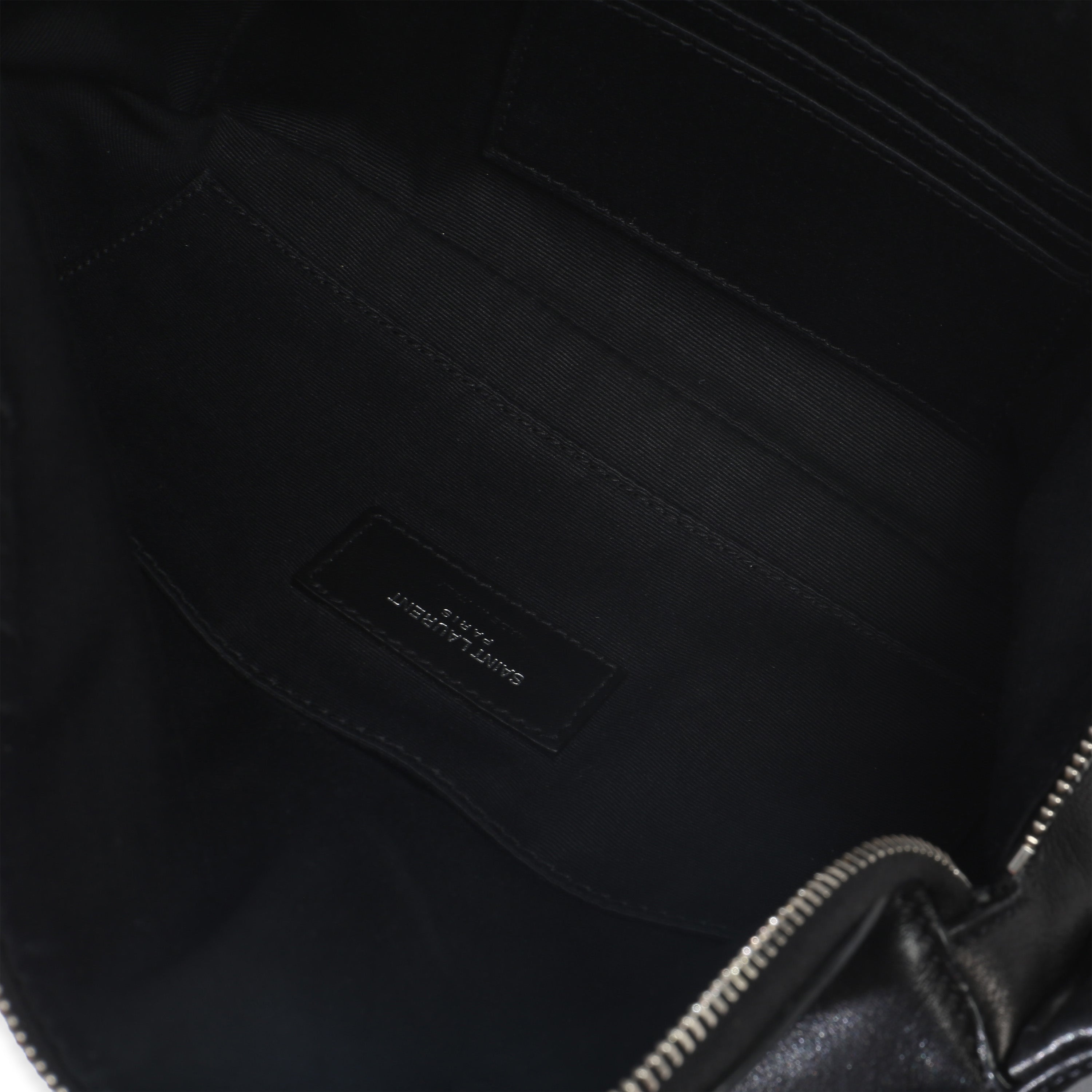 Black Smooth Calfskin Marsupio Belt Bag