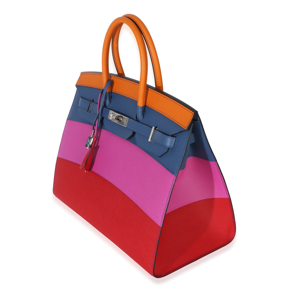 Abricot Agate Magnolia Rouge Casaque Epsom Sunset Sellier Birkin 35 PHW