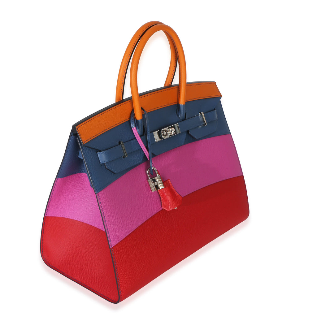 Abricot Agate Magnolia Rouge Casaque Epsom Sunset Sellier Birkin 35 PHW