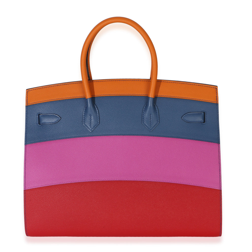 Abricot Agate Magnolia Rouge Casaque Epsom Sunset Sellier Birkin 35 PHW