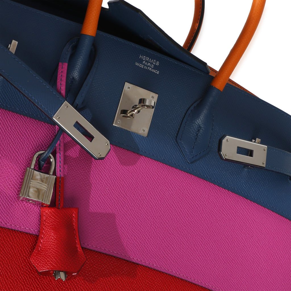 Abricot Agate Magnolia Rouge Casaque Epsom Sunset Sellier Birkin 35 PHW