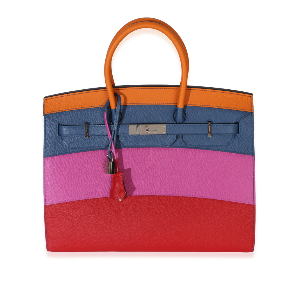 Abricot Agate Magnolia Rouge Casaque Epsom Sunset Sellier Birkin 35 PHW
