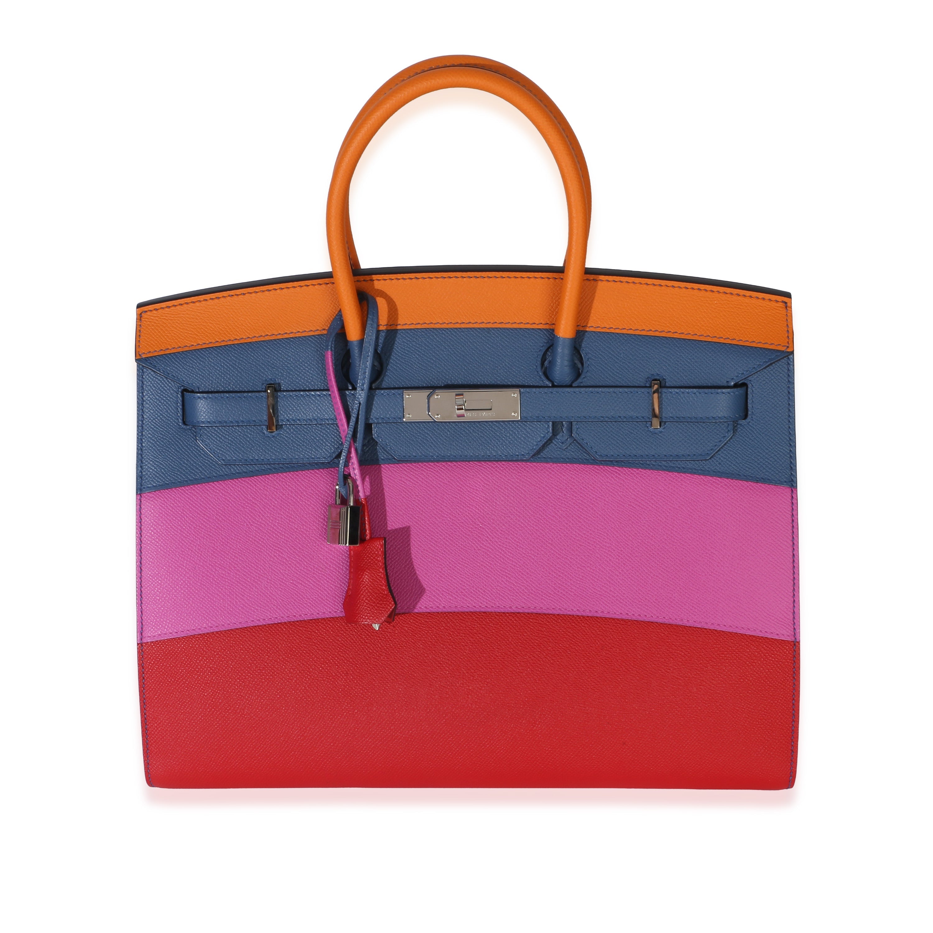 Abricot Agate Magnolia Rouge Casaque Epsom Sunset Sellier Birkin 35 PHW