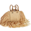 Natural Raffia Triple Anatomy Jewelry Bag