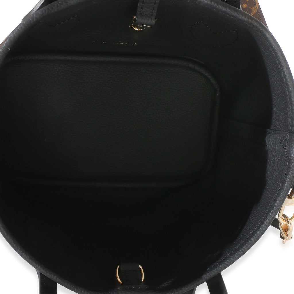 Black Monogram Canvas Neverfull Bandouliere Inside Out BB