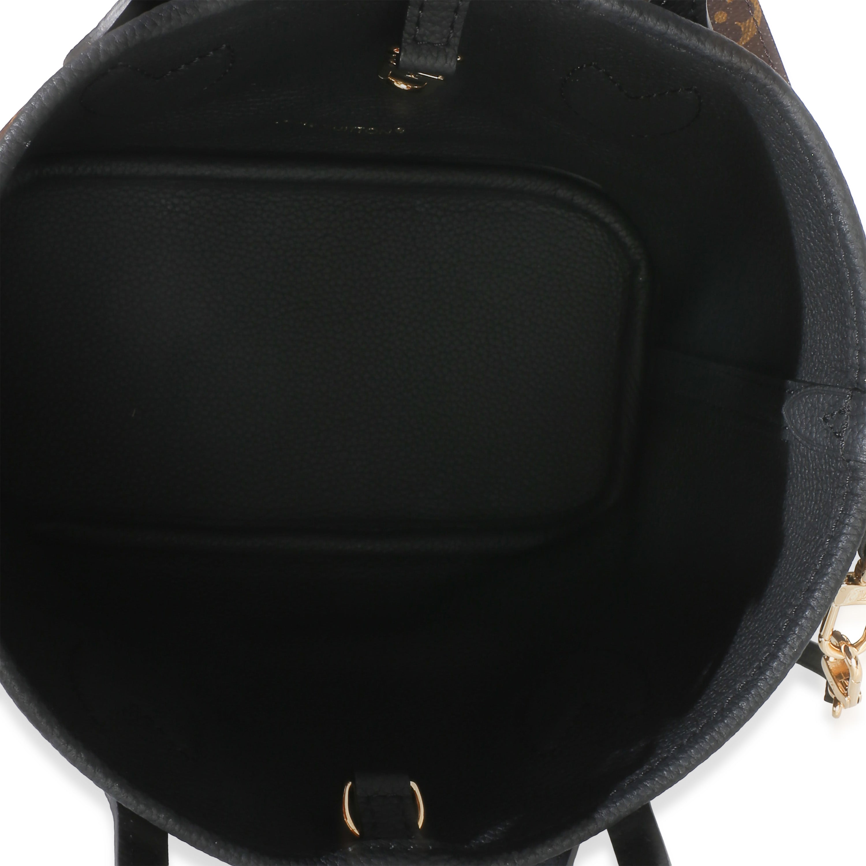 Black Monogram Canvas Neverfull Bandouliere Inside Out BB