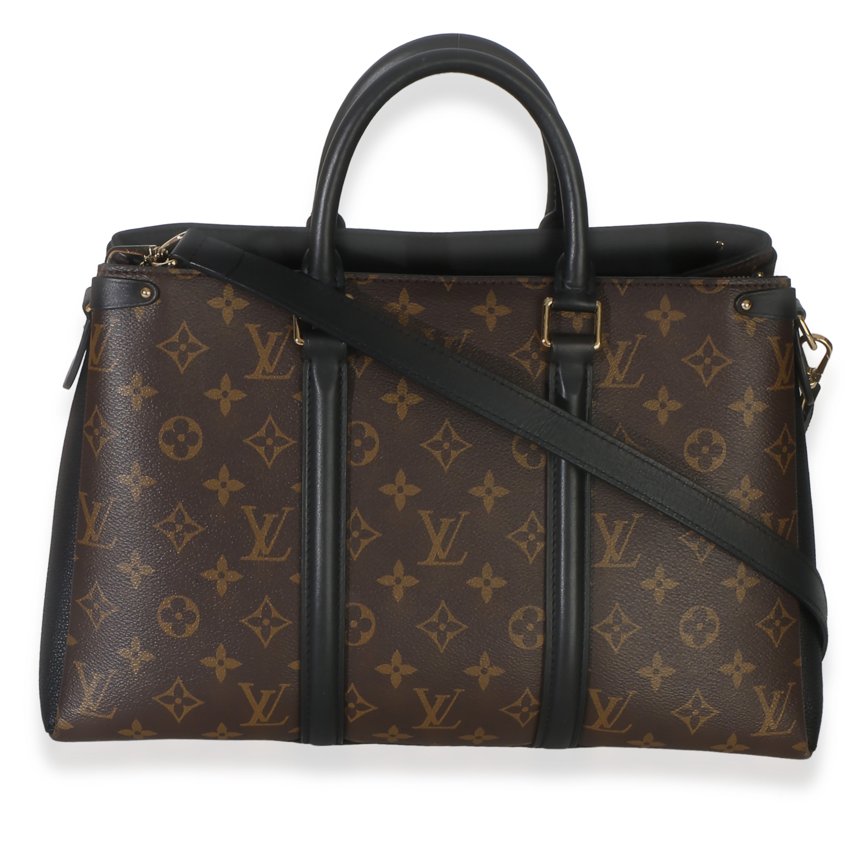 Black Monogram Canvas Soufflot MM