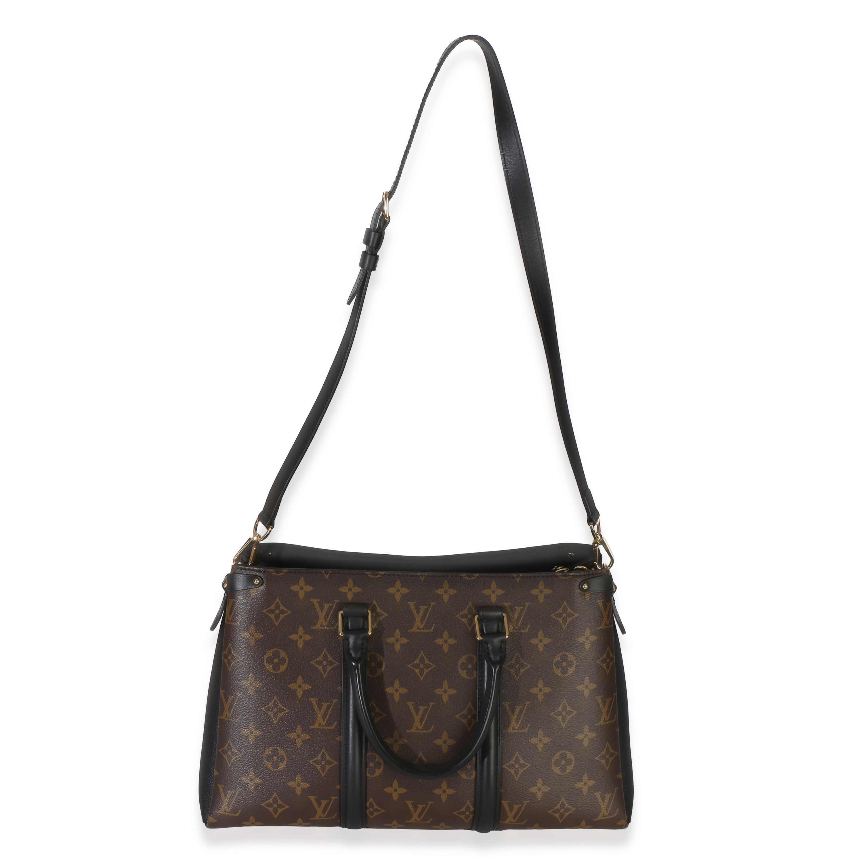 Black Monogram Canvas Soufflot MM