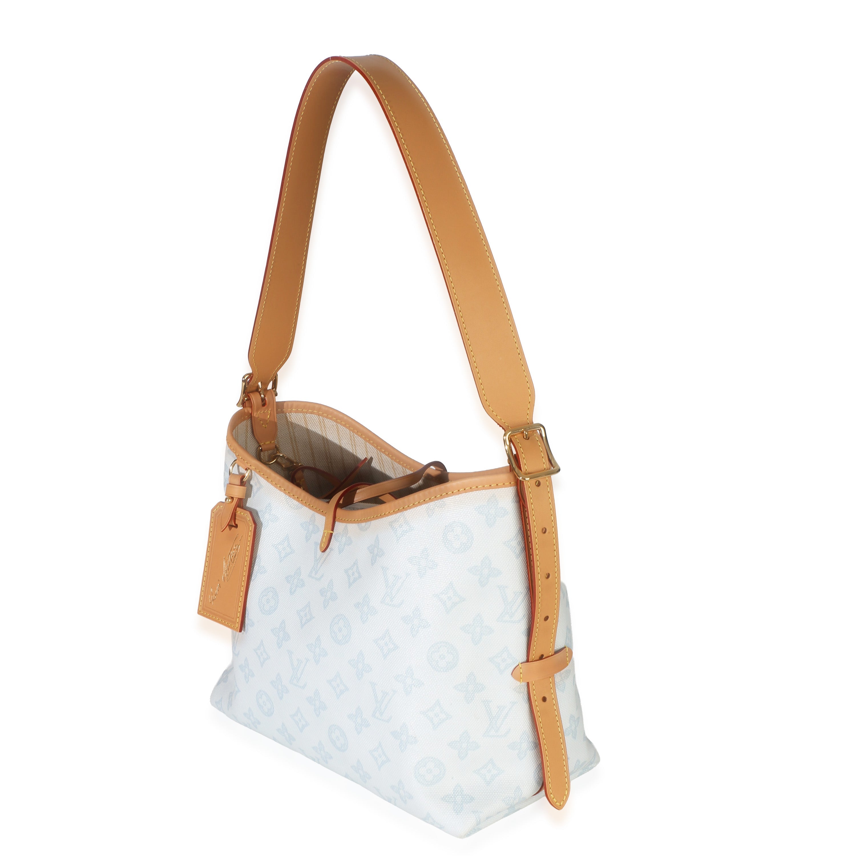 Bleu Courrier Origine Monogram Canvas CarryAll PM