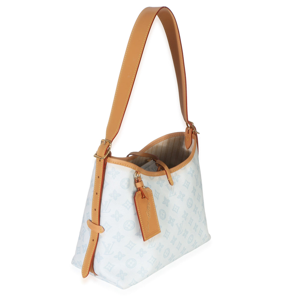 Bleu Courrier Origine Monogram Canvas CarryAll PM