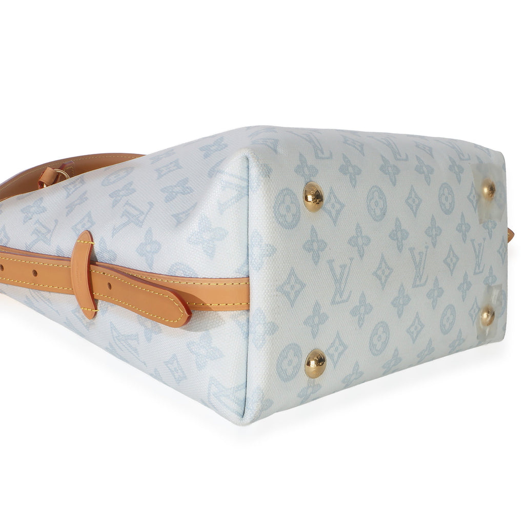 Bleu Courrier Origine Monogram Canvas CarryAll PM