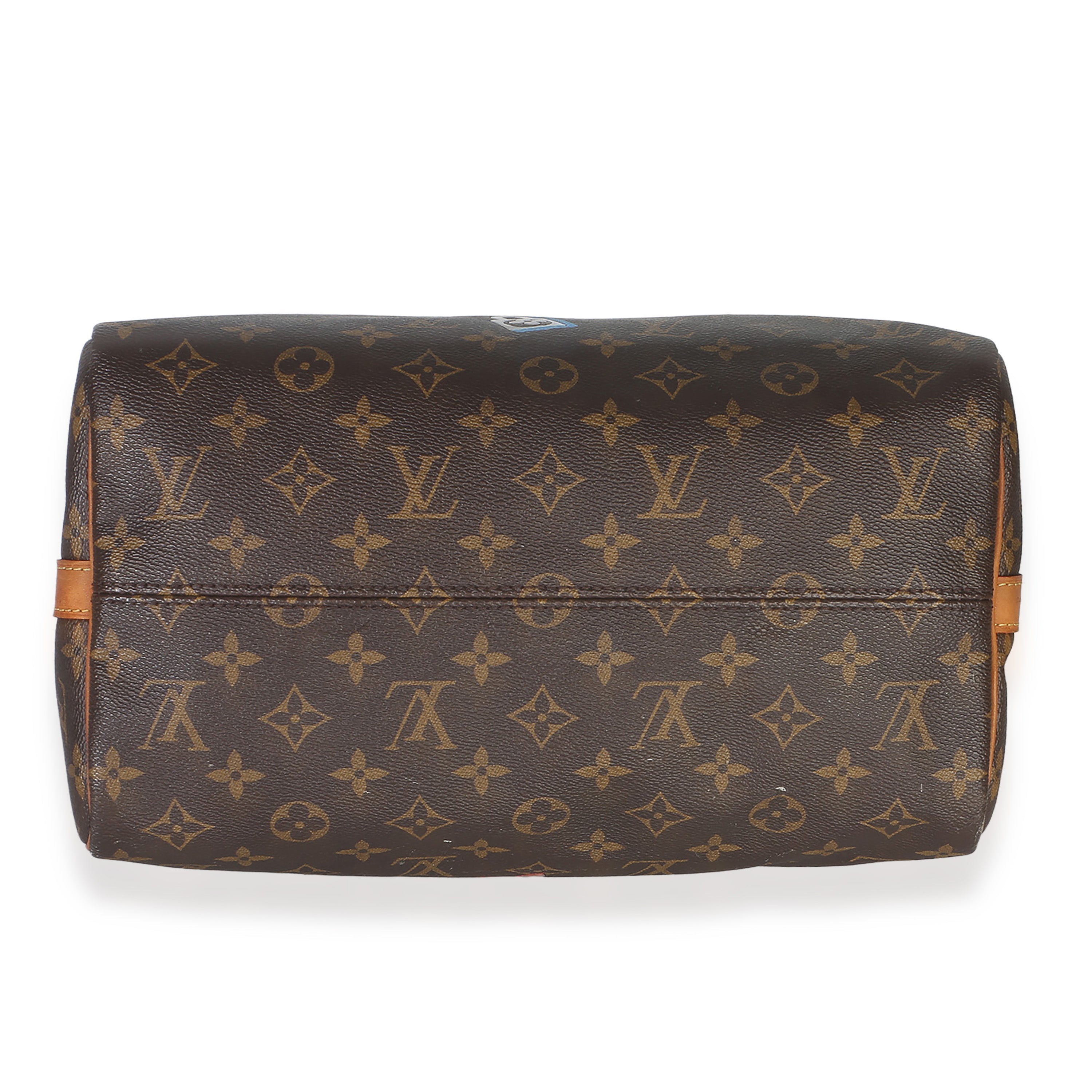 Monogram Canvas Love Lock Speedy Bandouliere 30