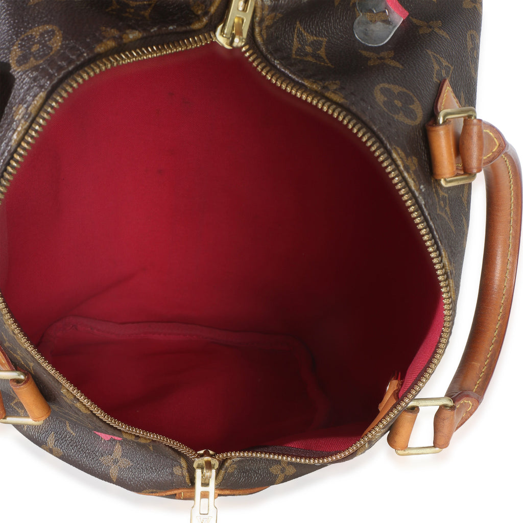 Monogram Canvas Love Lock Speedy Bandouliere 30