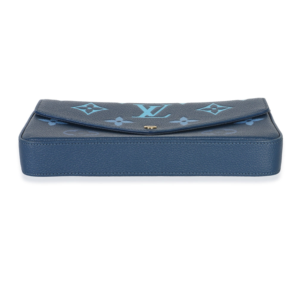 Gradient Blue Giant Monogram Empreinte Felicie Pochette