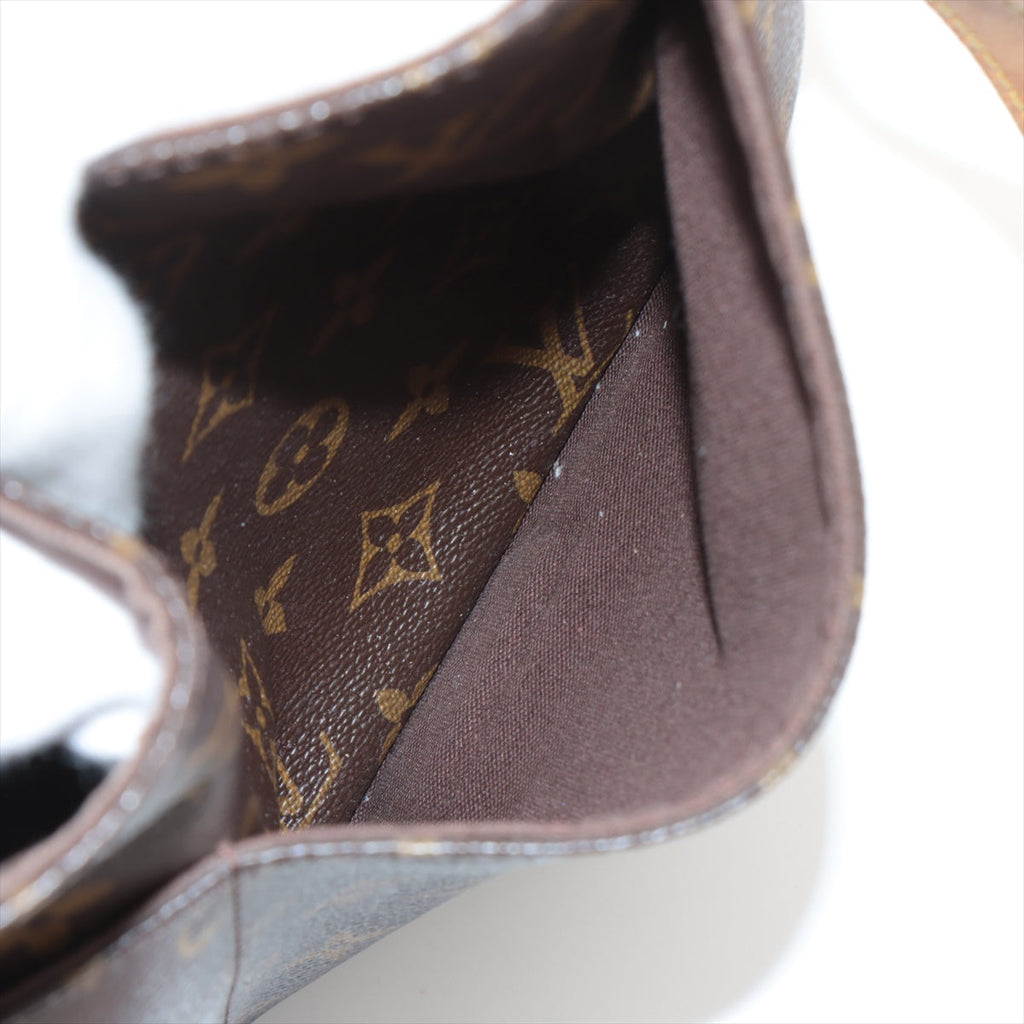 Louis Vuitton Menilmontant Handbag Monogram Canvas Brown Canvas Crossbody Bag Bag (Pre-Owned)